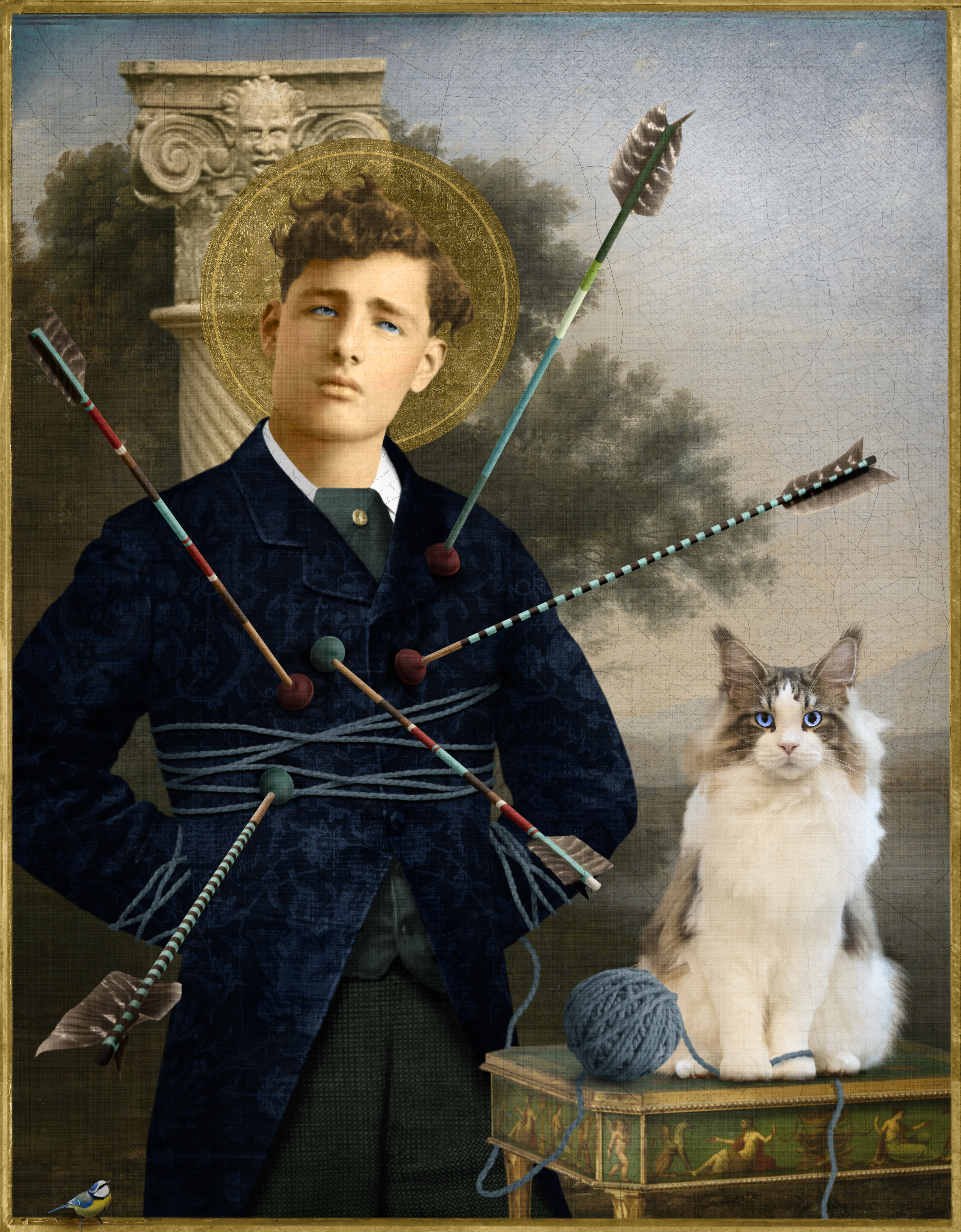 Saint Sebastian and His Cat 1/25